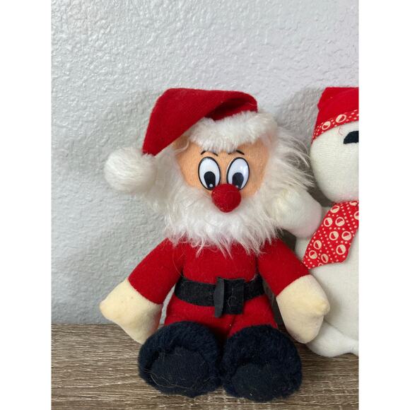 Vintage Nadel & Sons Santa‎ Claus & Snowman Plush Dolls Stuffed Christmas Decor - Picture 3 of 10